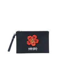 kenzo pochette motif boke flower - bleu