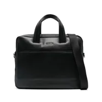 calvin klein sac pour ordinateur en cuir - noir