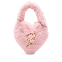 blumarine sac cabas cutie à design de cœur - rose