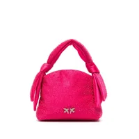 pinko sac à main à design noué - rose