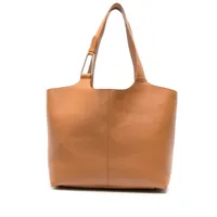 coccinelle sac cabas à détail métallique - marron