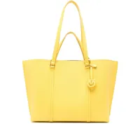 pinko grand sac à main en cuir - jaune