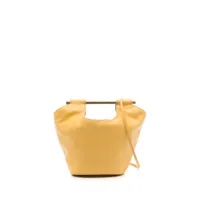 staud mini sac à main mar en cuir - jaune
