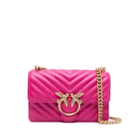 pinko mini sac à main love bag one en cuir - rose