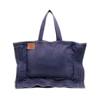 y/project large washed-denim tote bag - violet