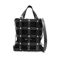 junya watanabe caged-design tote bag - noir