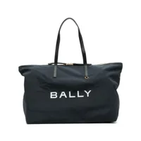 bally foldable logo-print tote bag - bleu