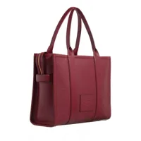marc jacobs sacs portés main, the leather tote bag en rouge - totespour dames