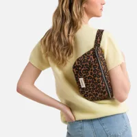 sac banane imprimé léopard custine