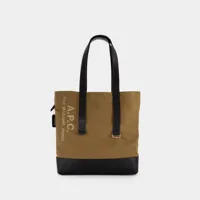 tote bag shopping sense - a.p.c - coton - marron