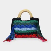 sac cabas vera mini en crochet multicolore