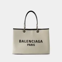 tote bag duty free l - balenciaga - coton - beige