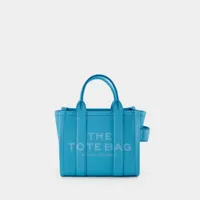 tote bag the micro tote - marc jacobs - cuir - bleu