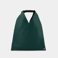 tote bag small japanese - mm6 maison margiela - synthétique - vert