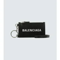 balenciaga porte-monnaie cash avec porte-clefs