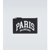 balenciaga porte-cartes cities paris en cuir