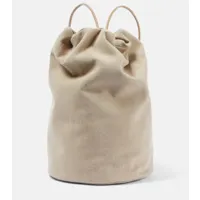 the row sac à dos sporty en toile et cuir