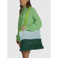 high fi knit - tote bag en crochet pour femme - bleu - roxy