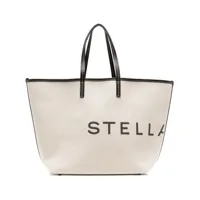 stella mccartney- logo canvas tote bag