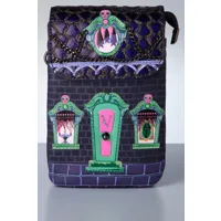 pochette pour téléphone cat dracula's haunted house en violet