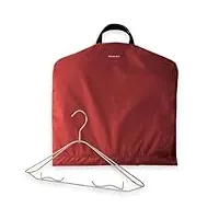 degeler skyhanger - sac à vêtements avec cintre unique en titane pour hommes et femmes - sacoche à costume bien pensée pour voyager sans se froisser - nylon léger et imperméable – rouge