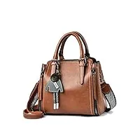 bukesiyi femme sac bandouliere sacs a main petit cuir sacs menotte sacs épaule sacoche mode ccfr77139 marron