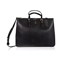 tommy hilfiger sac à main femme th timeless work bag en similicuir, noir (black), onesize