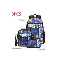 cartables scolaires generique 3pcs fortnite school backpack sac à dos bandoulière garçons filles sacs mini sac sac de voyage sac d'ordinateur