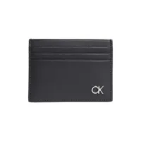 calvin klein porte-cartes cuir k50k507546bax - homme - leather