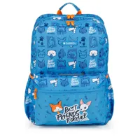 gabol friends 32x44x15 cm backpack adaptable to trolley bleu