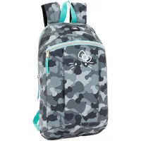 safta hello kitty camo mini 8.6l backpack gris