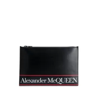 alexander mcqueen pochette à bande logo - noir