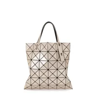 bao bao issey miyake sac cabas lucent à motif géométrique - blanc