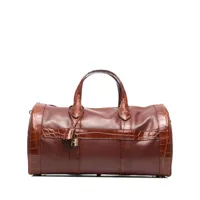 hermès pre-owned sac cabas à design cylindrique (1992) - marron