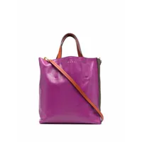 marni sac à main en cuir colour block - violet