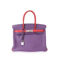 hermès pre-owned sac à main birkin 30 pre-owned (2013) - violet
