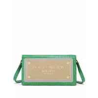 dolce & gabbana pochette pour smartphone en cuir à logo - vert