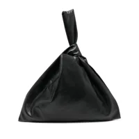 nanushka sac à main à design noué - noir