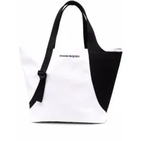 alexander mcqueen sac cabas à design colour block - blanc