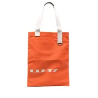 rick owens drkshdw sac cabas à imprimé graphique - orange
