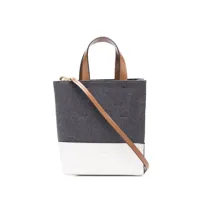 marni sac cabas à design colour block - gris
