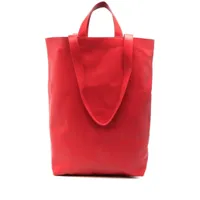 marsèll sac cabas oversize en cuir - rouge