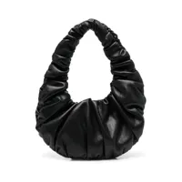nanushka mini sac à main anja à fronces - noir