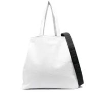 philipp plein sac cabas à motif monogrammé embossé - blanc