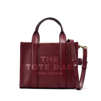 marc jacobs petit sac cabas the leather - rouge
