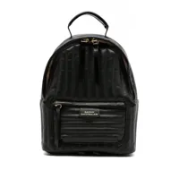 sarah chofakian sac à dos mochila à design matelassé - noir