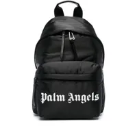 palm angels sac à dos à logo imprimé - noir