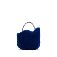 le silla mini sac à main lyv en peau lainée - bleu