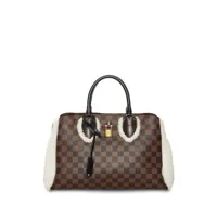 louis vuitton pre-owned sac cabas shearling normandy pre-owned (2017) - marron