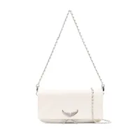 zadig&voltaire pochette rock swing your wings - blanc